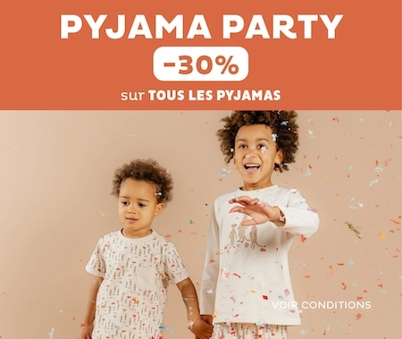 Pyjama Party : -30% sur tous les pyjamas