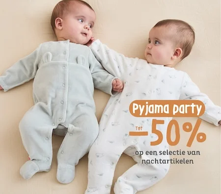 Pyjama Party : tot -50% op een brede selectie nachtartikelen